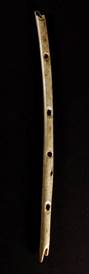 <strong>LOST AND FOUND </strong> Scientists say that this bone flute, found at Hohle Fels Cave in Germany, is at least 42,000 years old.