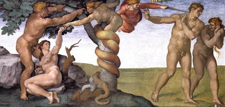 The Fall of Man, by Michelangelo