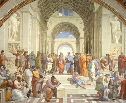 "The School of Athens" by Raffaello Sanzio da Urbino.jpg