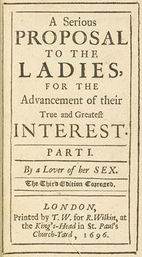 Title page from the third edition of A Serious Proposal